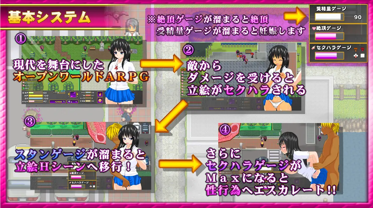 RPG/更新/机翻/有动画 | サキュバスのオーブ～家出娘と二人の淫魔 V1.2.1b【20230513】 游戏截图 5