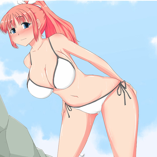 海边曝光的女高中生