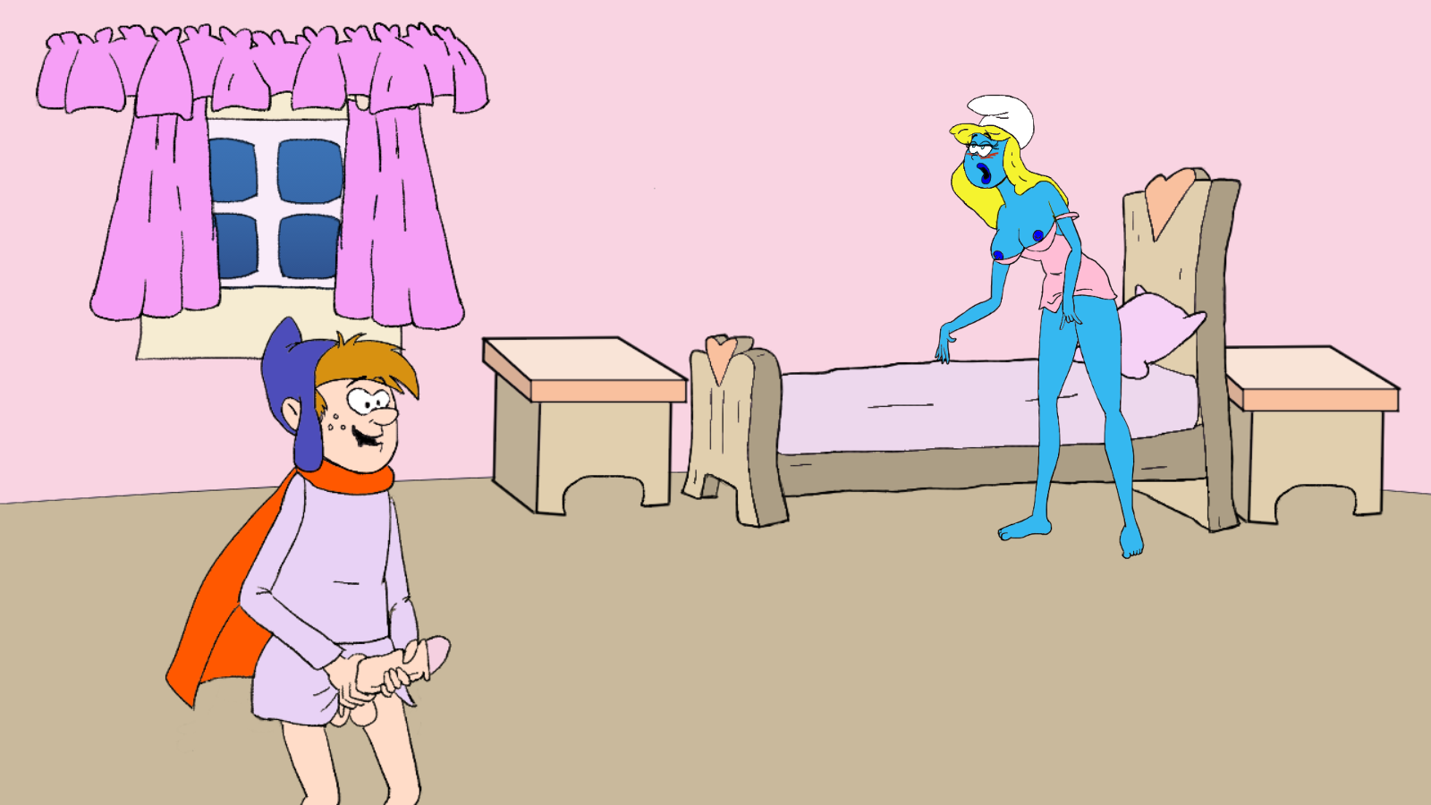欧美SLG汉化动态丨蓝精灵 Smurfing the Smurfettes  v0.18【20240130】 游戏截图 1