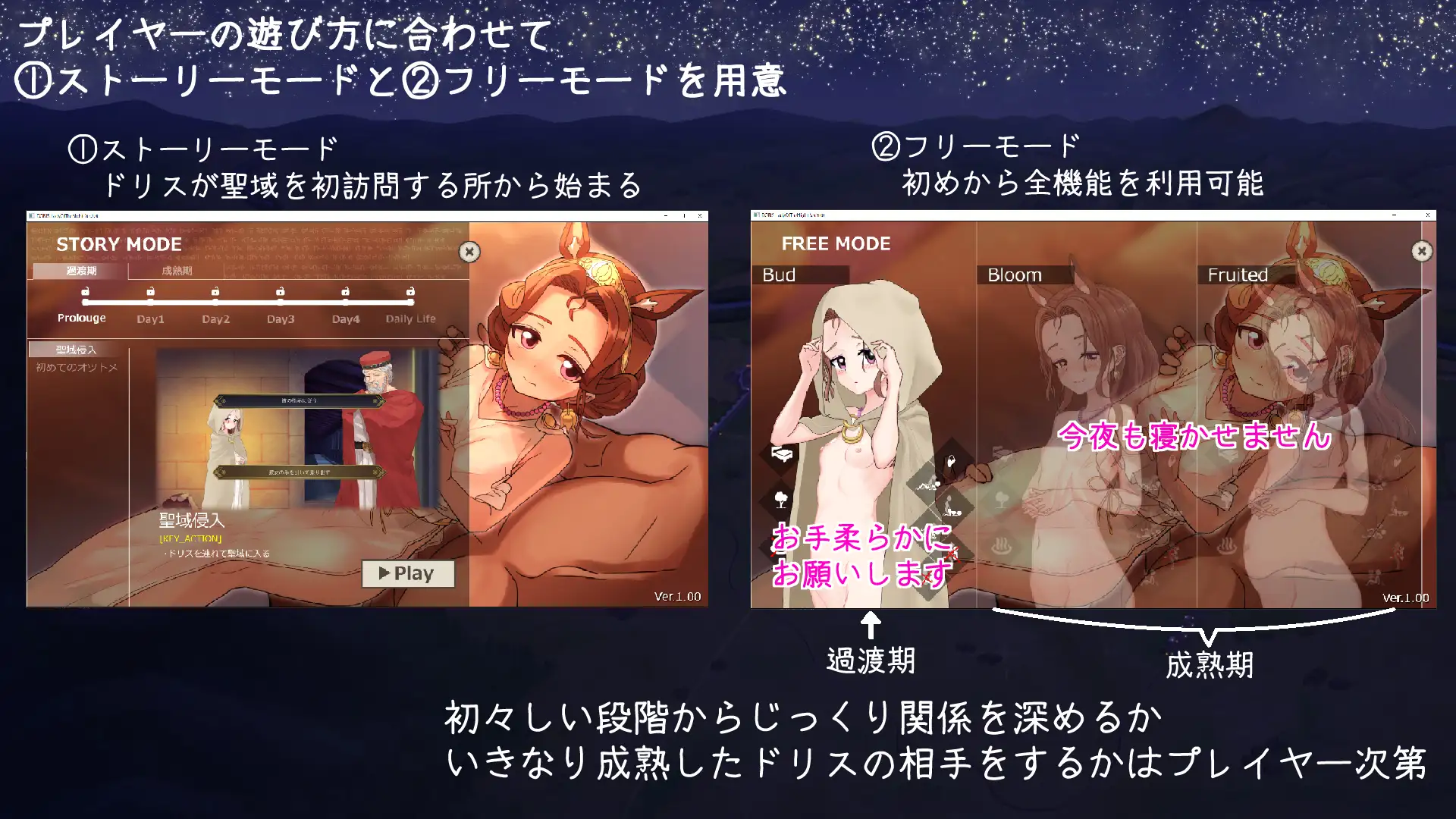 SLG/官中丨母与夜晚的交换 /ドリス姫と夜のオツトメ  官方中文版【20240410】 游戏截图 1