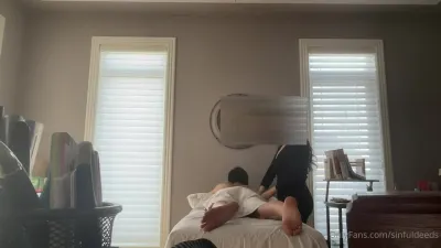 Asian big boobs massage