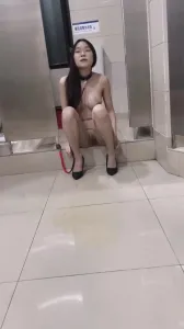 大学生活好呀！男厕所里谁的宠物拴着忘牵走了这下有的玩
