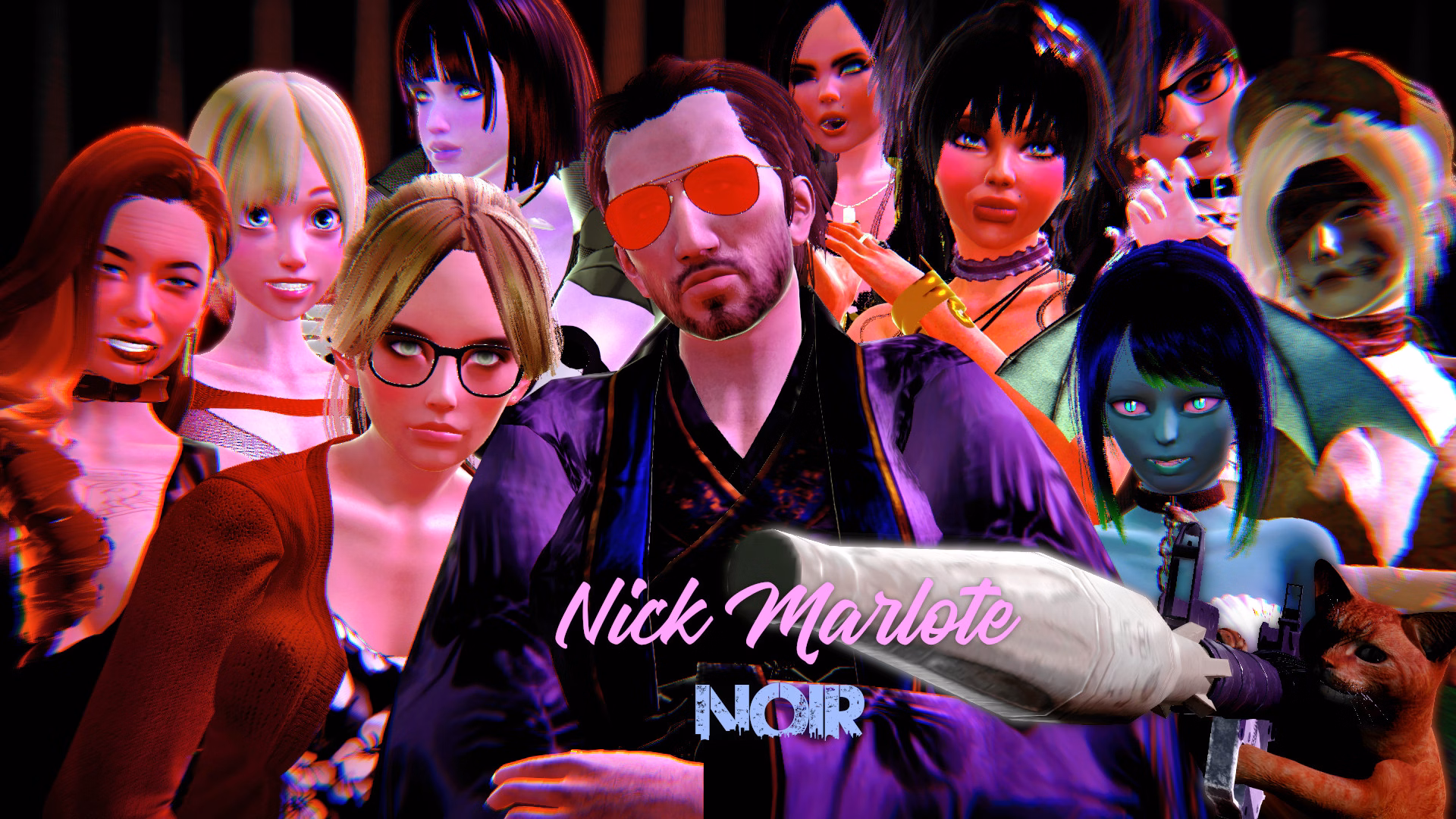 黑色尼克：犯罪与肉欲（Nick Marlote Noir）v0.525f 精翻汉化