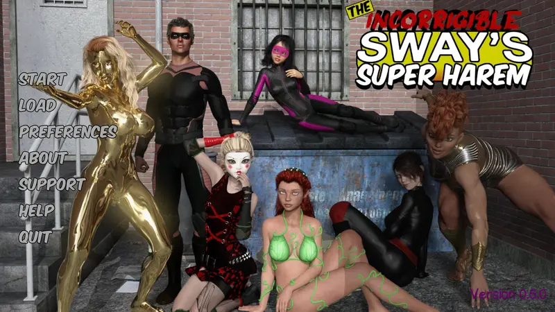 超级后宫：凡人与女超人的配种（Sway's Super Harem）v1.0.1 精翻汉化