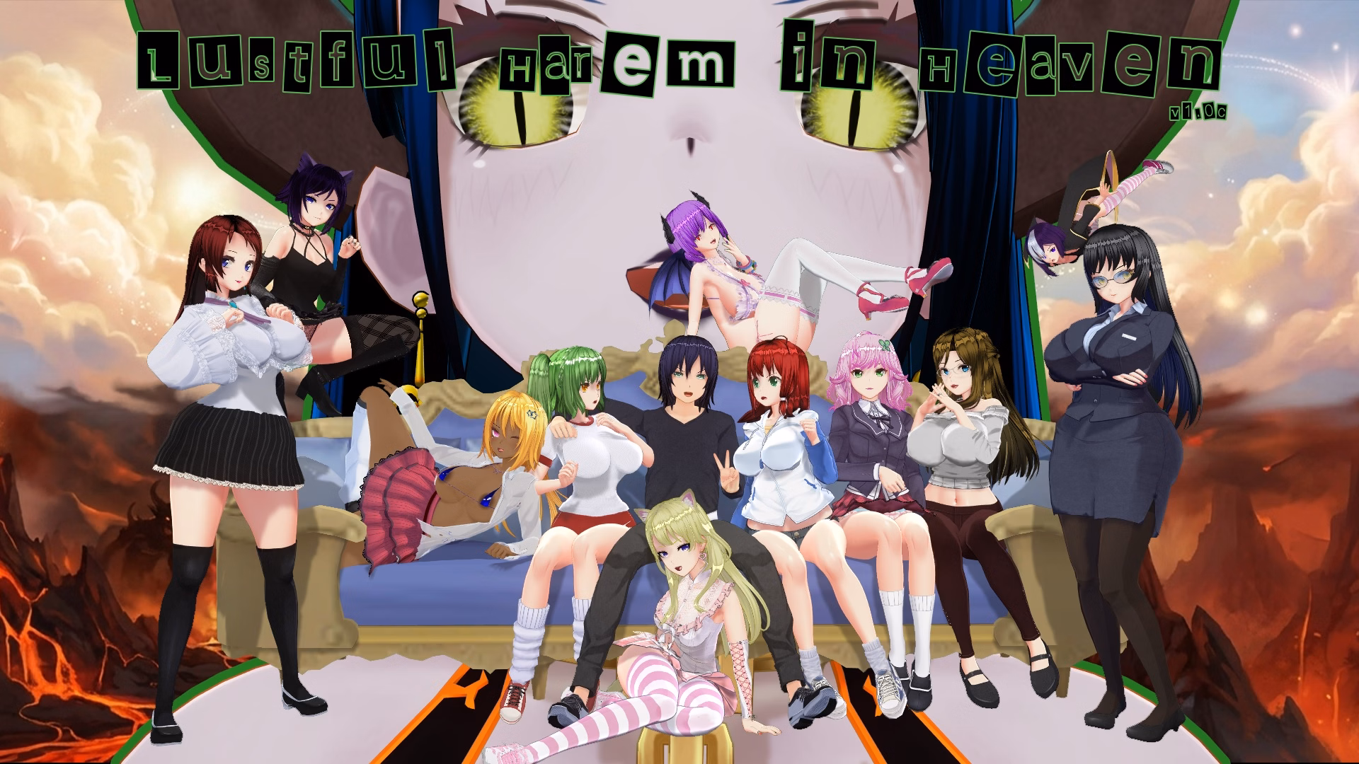 天堂的淫荡后宫（Lustful Harem in Heaven）v1.2b 精翻汉化